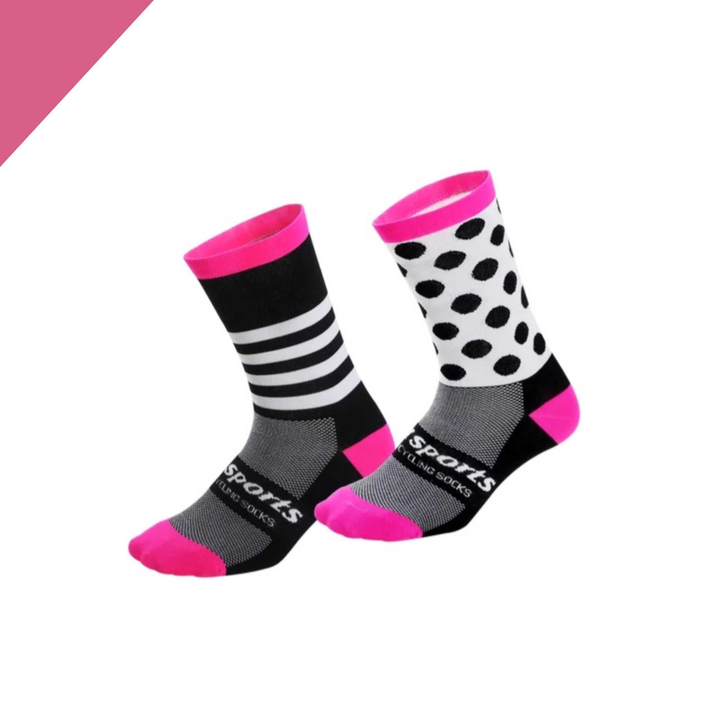 Calcetines Pink Black Portres