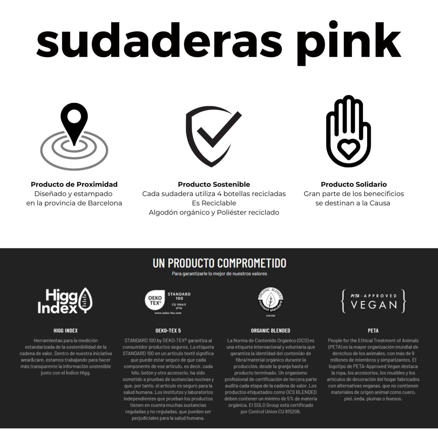 Sudadera Classic Pink Portres